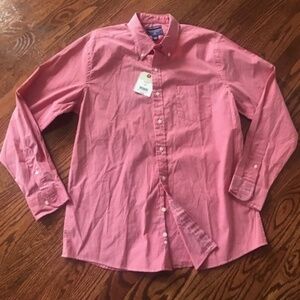 Men's SADDLEBRED Shirt Long Sleeve Button Down Stretch Oxford Sz L Large NEW NWT